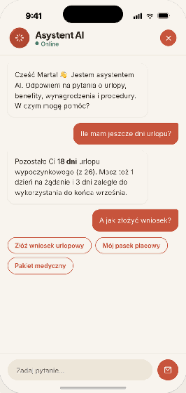 Asystent AI — chatbot