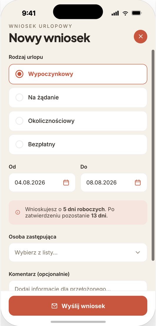 Wnioski urlopowe