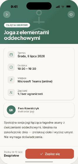 Zapisy na wydarzenia