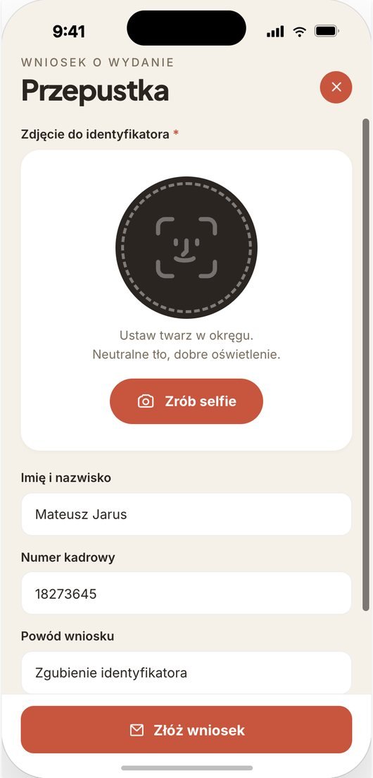 Przepustki zakładowe