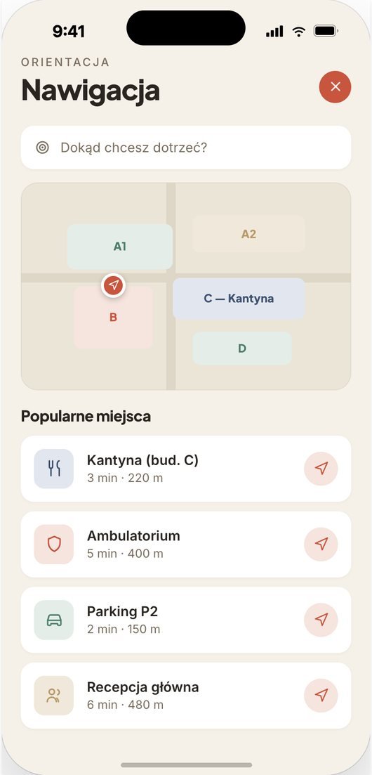 Nawigacja po zakładzie